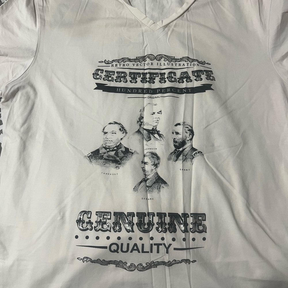 White Graphic Men's Shirt